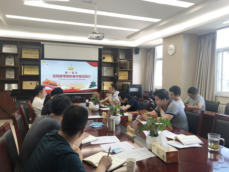 “奮力譜寫新時代、追趕超越新篇章”——公司第四黨支部學習貫徹落實“習近平總書記來陜考察重要講話精神”  